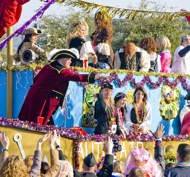 manThrowingParade · New Orleans French Quarter